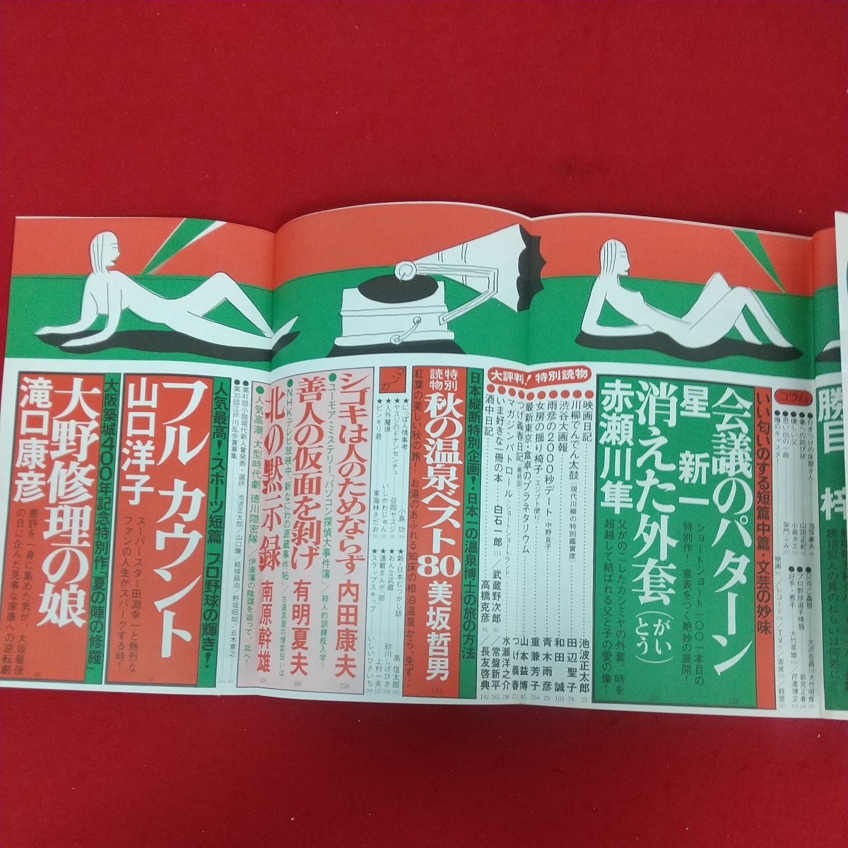 b-400※10 小説現代 12月号 昭和58年2月1日発行 講談社 愛と性の短篇中篇 フルカウント(野球小説スペシャル)山口洋子 愛染恭子の性 亀井宏_画像6