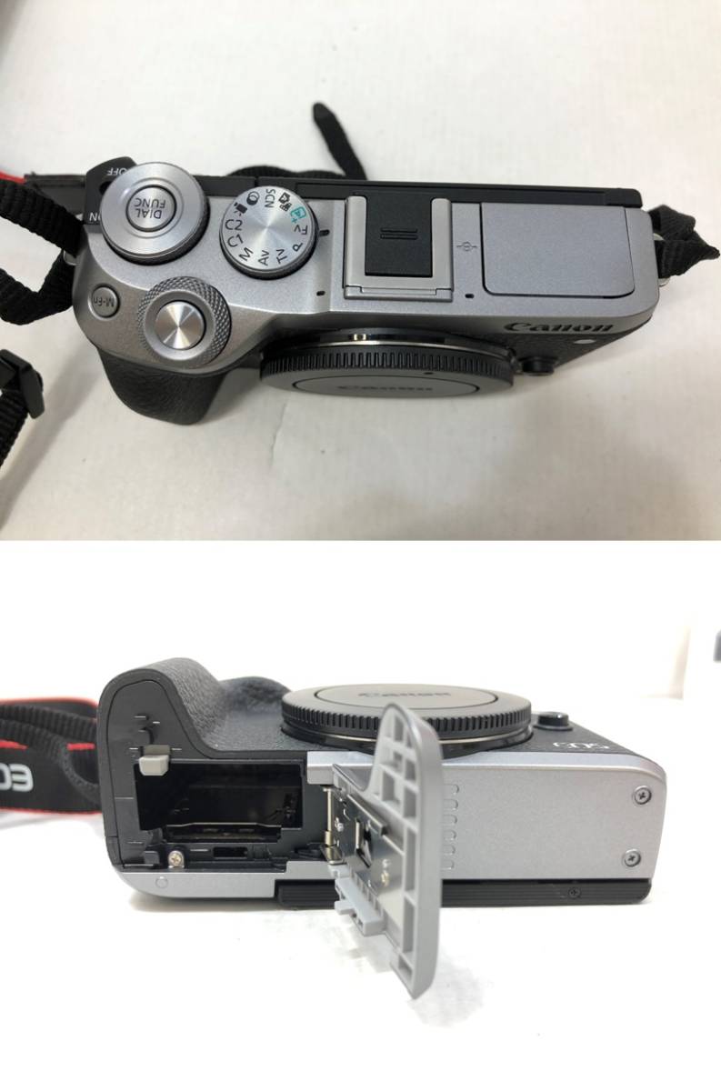 □52 Canon キヤノン EOS M6 Mark II ダブルズームキット シルバー