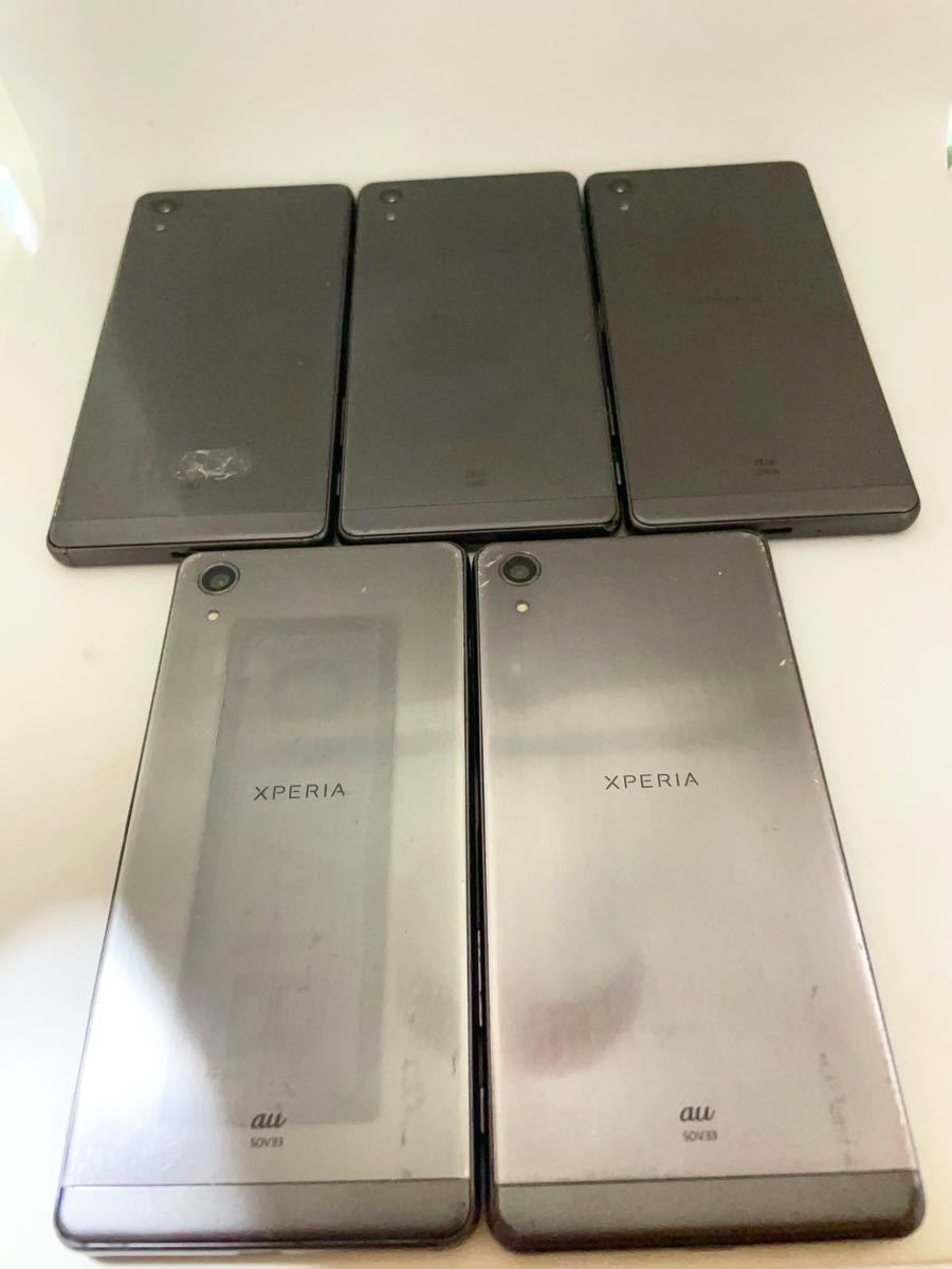 訳あり特価』Xperia X performance SOV33 5台まとめ売り SIM 訳あり特価』Xperia X performance SOV33 5台まとめ売り SIM
