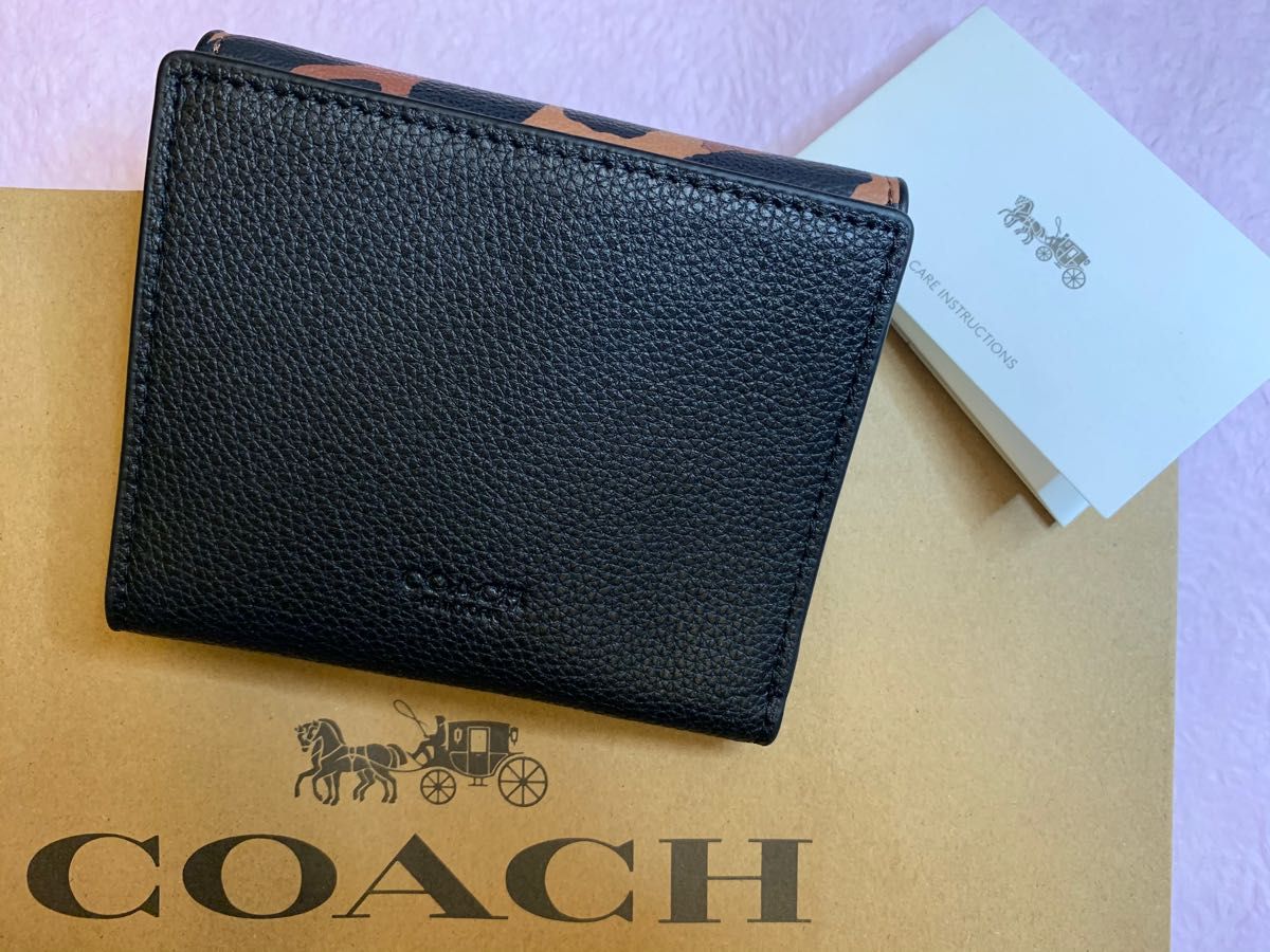 COACH コーチ 折り財布 レオパード柄 新品 アウトレット｜Yahoo!フリマ（旧PayPayフリマ）