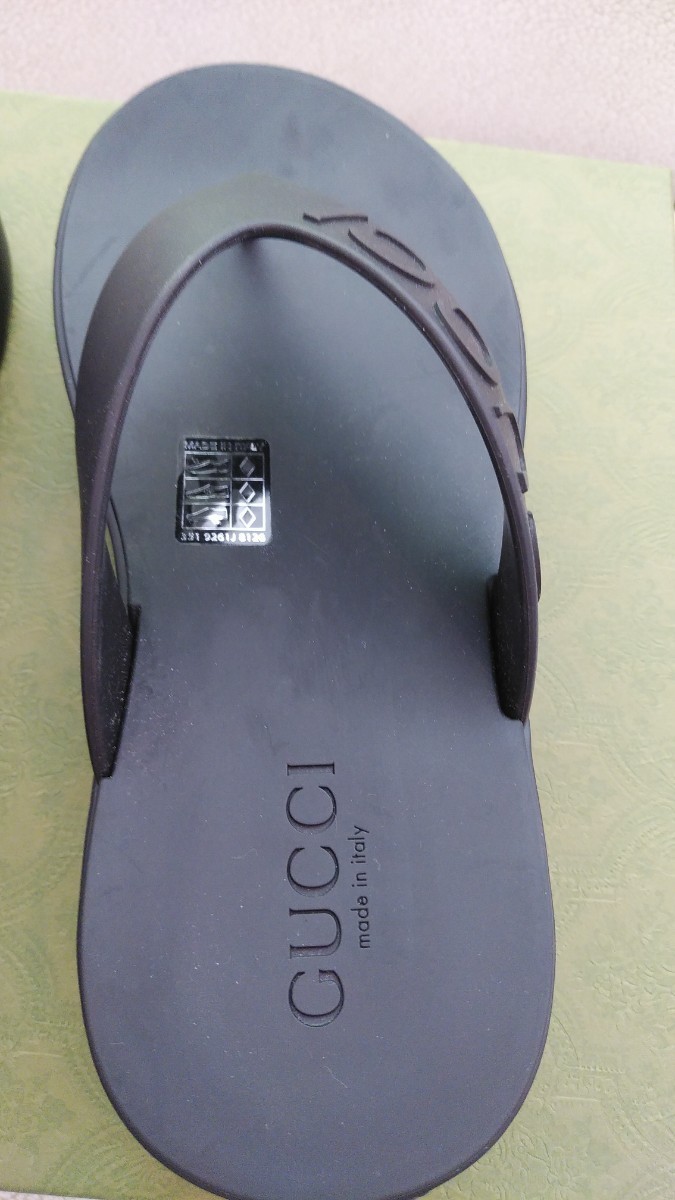 送料無料 新品 23SS GUCCI グッチ ラバートングサンダル 黒 36 送料無料 新品 23SS GUCCI グッチ ラバートングサンダル 黒 36