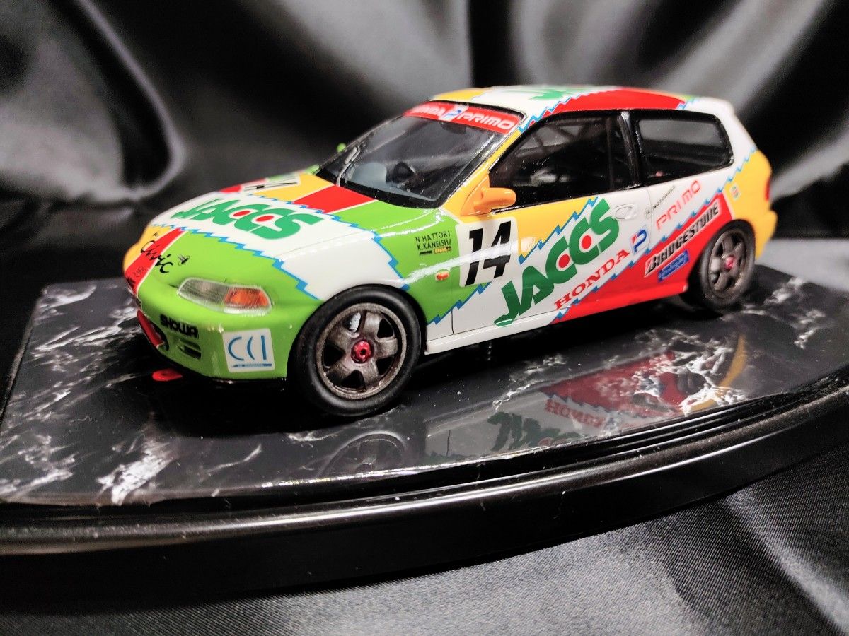 とめきち 1/10 JACCS シビック EG6 再販皆無 ジャックス ハセガワ JACCS CIVIC 完成品|Yahoo!フリマ(旧PayPayフリマ)