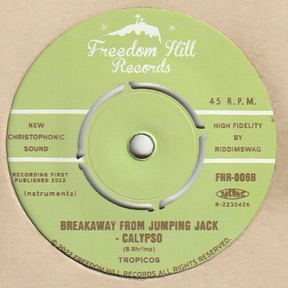 【CALYPSO】Daddy Popo / The Tropicos - Breakaway From Jumping Jack / The Tropicos [Freedom Hill (JP)] ya321_画像2