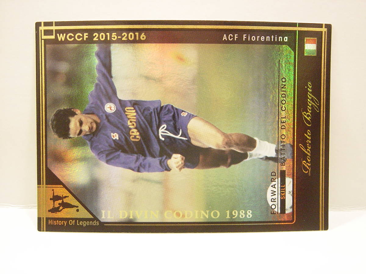 Panini WCCF 2015-2016 HOLE ロベルト・バッジョ　Roberto Baggio 1967 Italy　ACF Fiorentina 1985-1990 History Of Legends_画像2