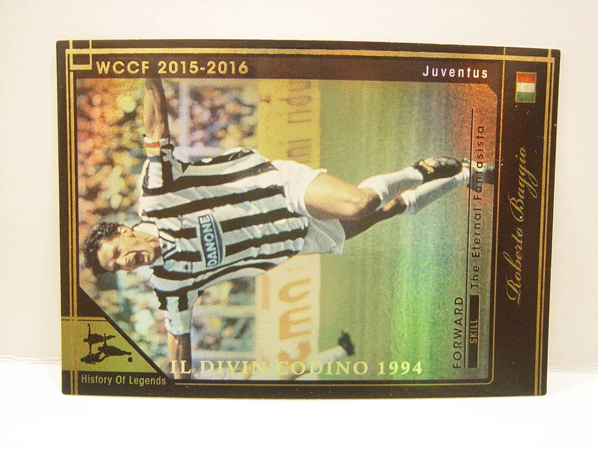 Panini WCCF 2015-2016 HOLE ロベルト・バッジョ　Roberto Baggio 1967 Italy　Juventus FC 1990-1995 History Of Legends_画像2