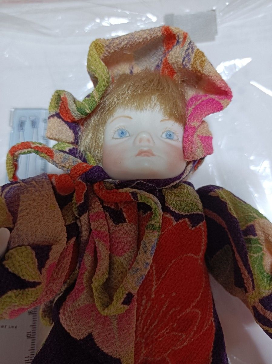 作家不明ビスクドールベビー創作人形縮緬陶器人形ドール-
