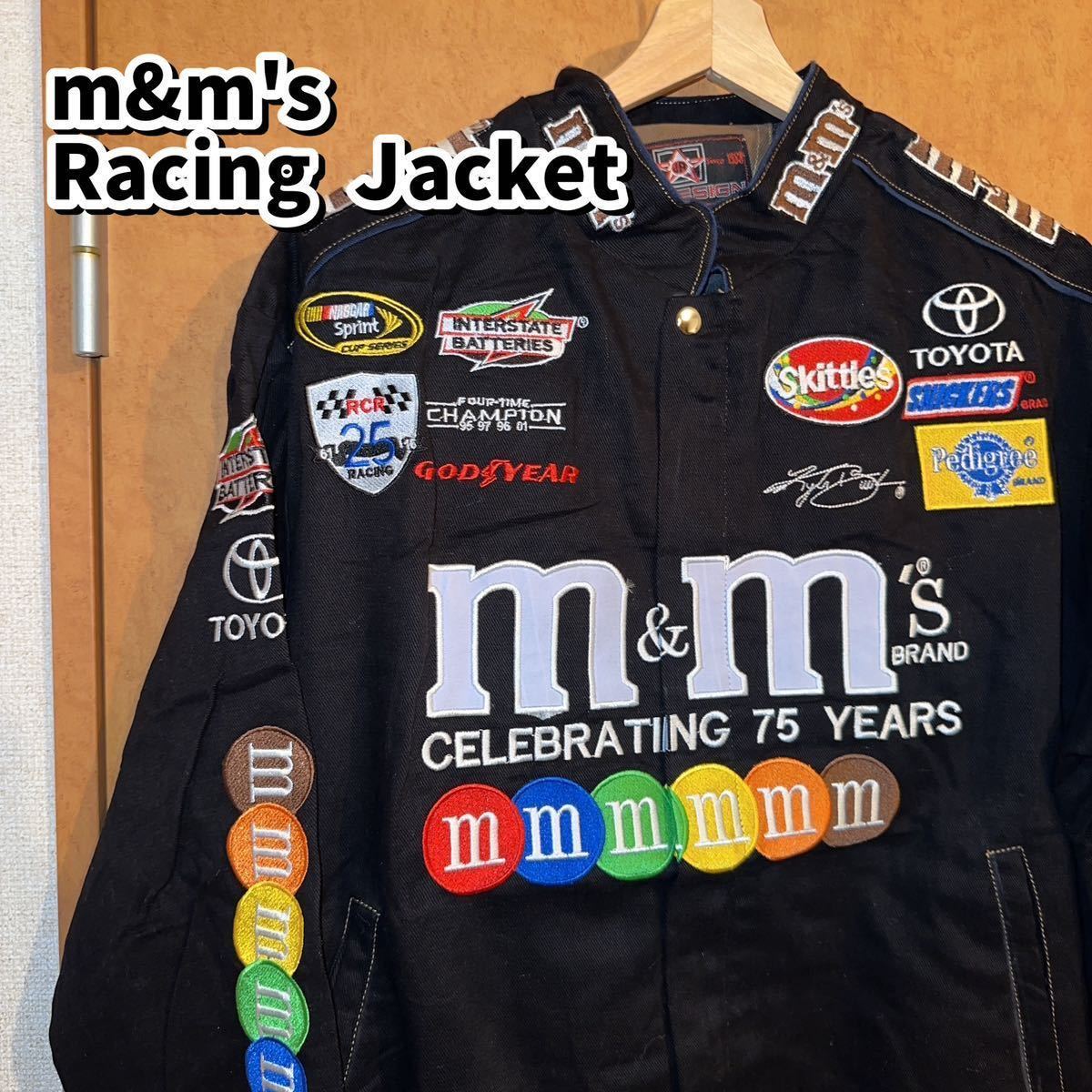 美品 m&m's エムアンドエムズ Racing jacket レーシングジャケット 