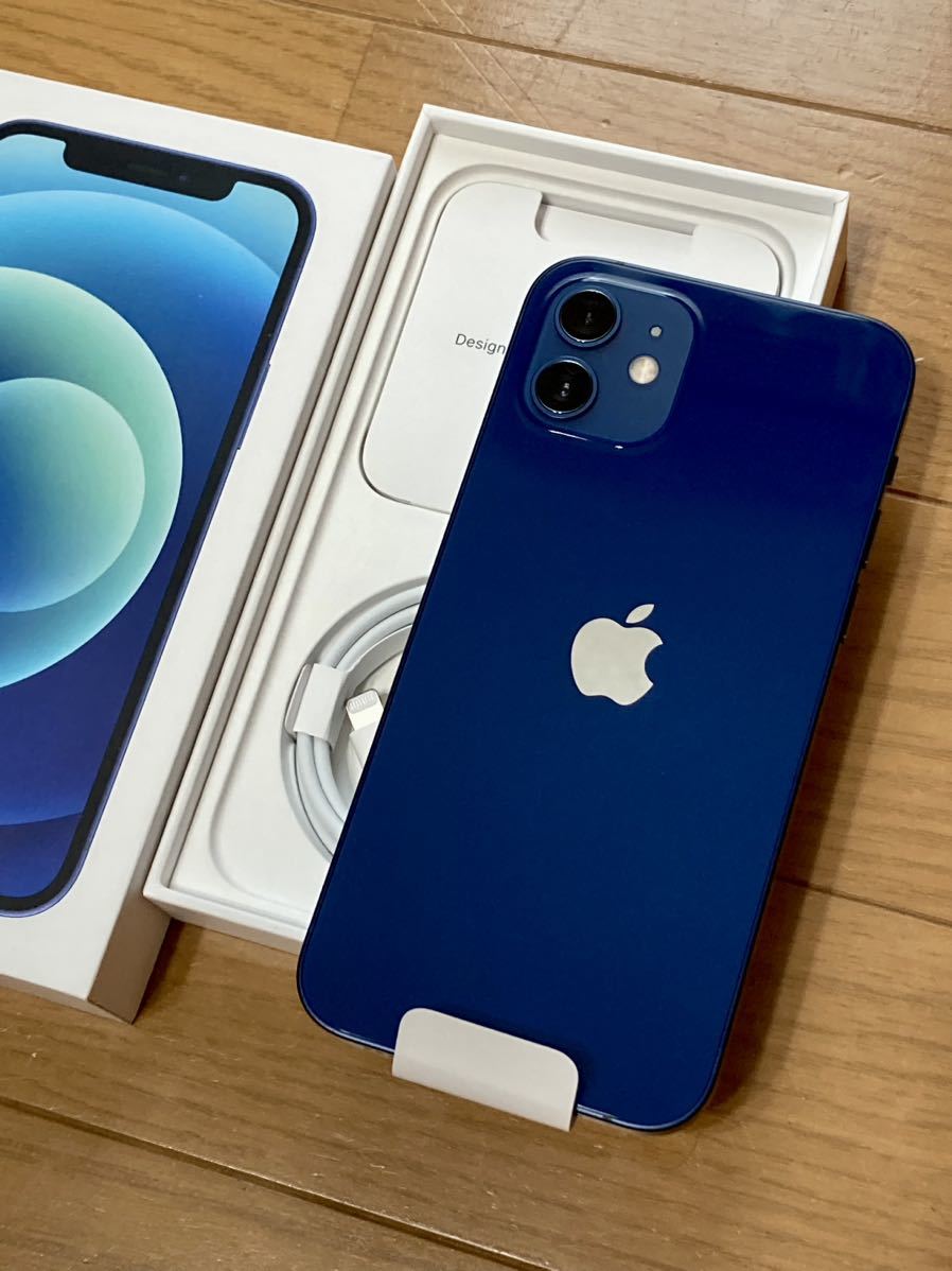 2022超人気 iPhone12 ブルー au 64GB iPhone - developpement-durable