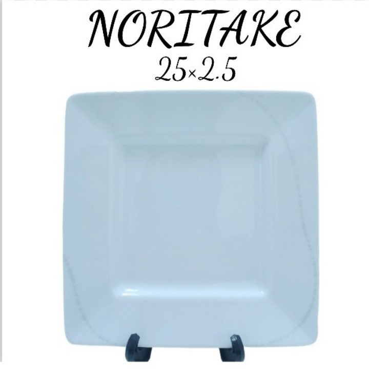 ファッションの Noritake ノリタケ 25cm 岩100①)20枚 スクエア 230830