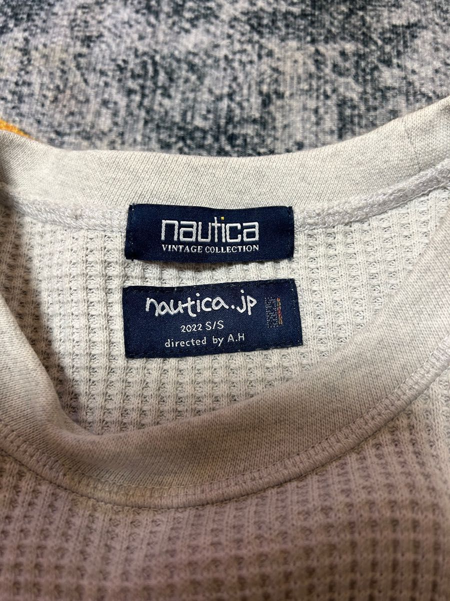NAUTICA/ノーティカ Pigment Dyed “TOO HEAVY” Waffle Relax Fit S/S Tee-