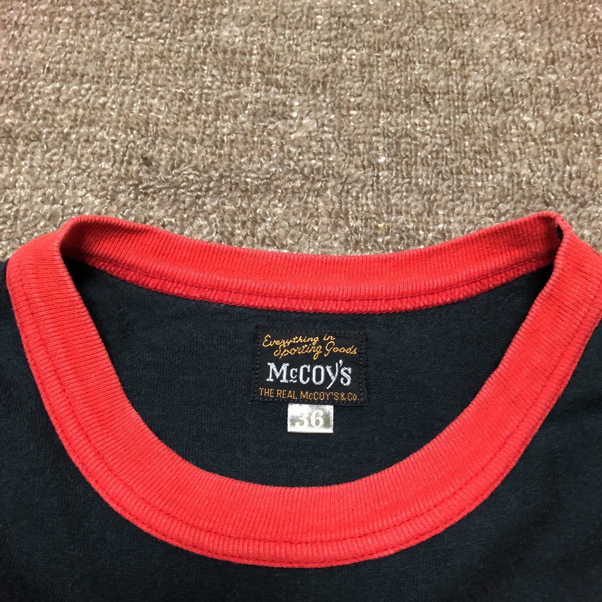 THE REAL McCOY'S BUCO 半袖 Tシャツ S 36/ リアルマッコイズの画像4