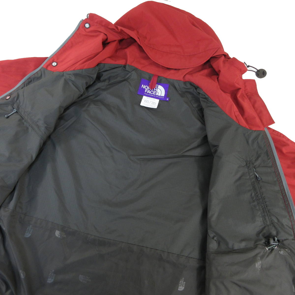 定3.8万 新品◆THE NORTH FACE PURPLE LABEL◆撥水 65/35 ビッグ マウンテンパーカー ジャケット M 赤◆ノースフェイス NP2201N◆J474_画像3