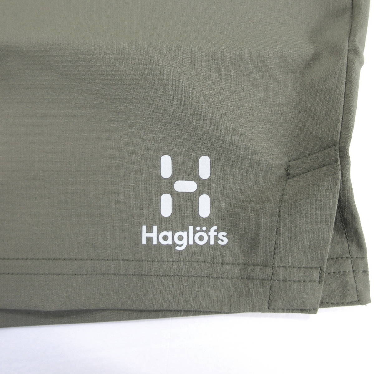 【送料無料】新品◆Haglofs◆2WAYストレッチ 撥水 ソフトシェル ショーツ M アースグリーン◆ホグロフス アウトドア 021119◆J668_画像4