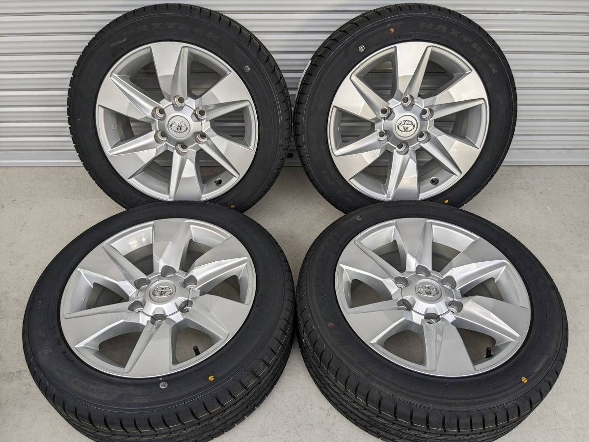 美品中古ホイール+新品タイヤ150系ランクルプラド後期純正アルミ17