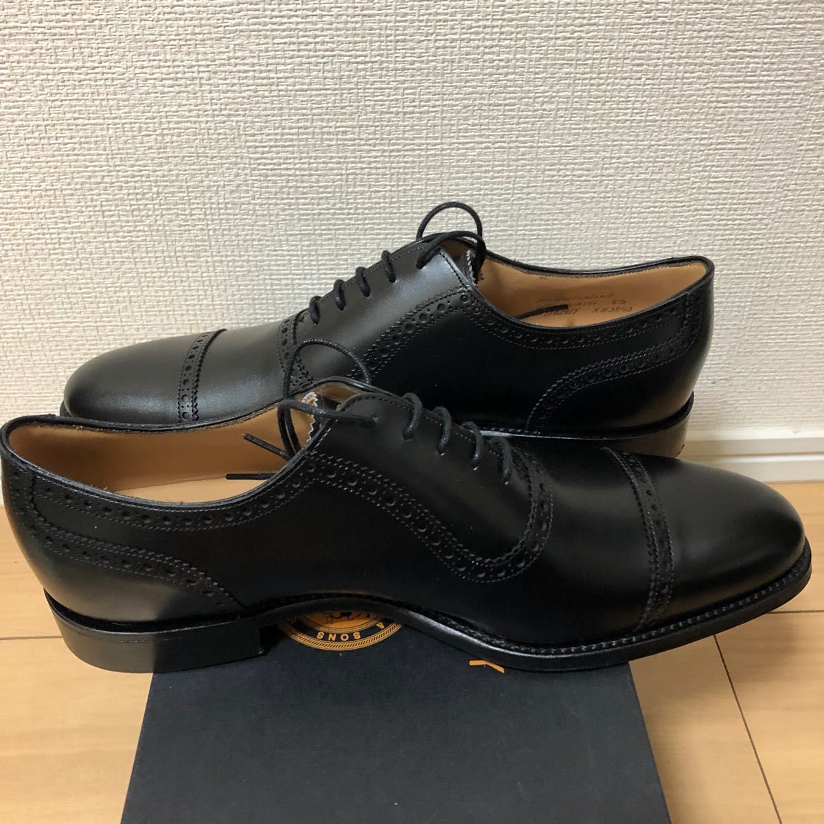 【未使用/サイズ8.5】CHEANEY ( チーニー ) 、フェンチャーチ、黒！