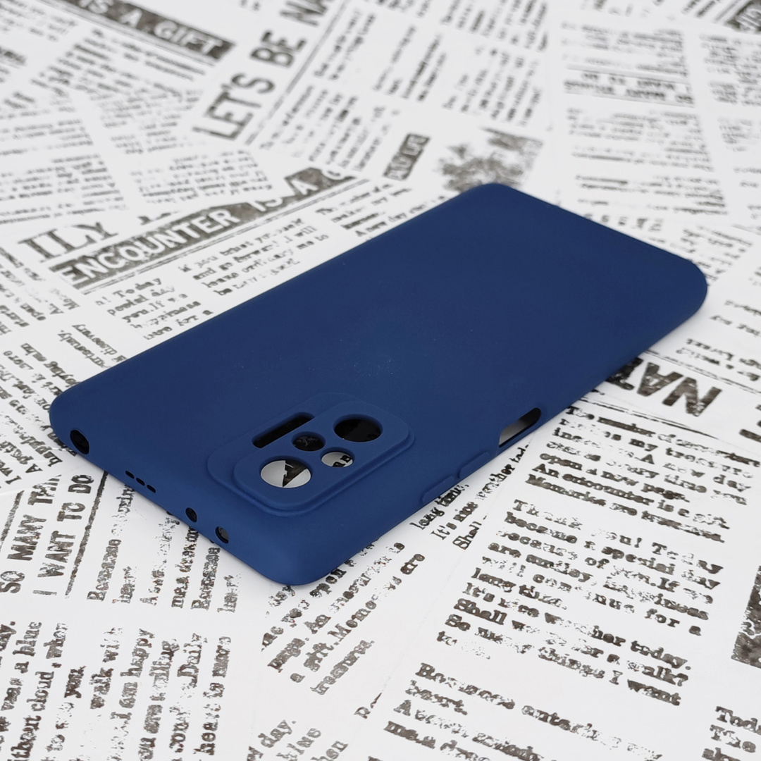 Xiaomi Redmi Note10Pro シリコンケース(6)ネイビーブルー