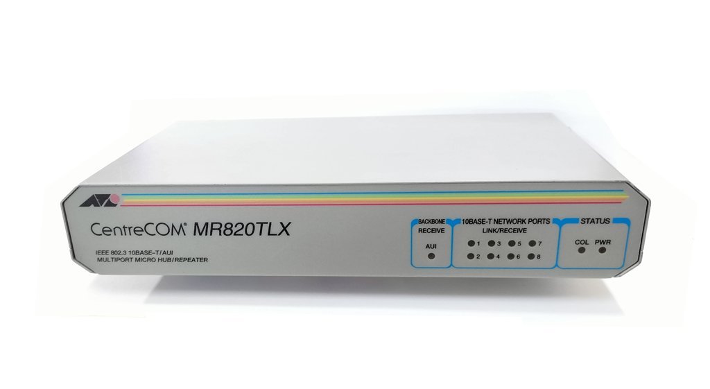 送料無料/新品】 AlliedTelesis CenterCOM MR820TLX 10BASE-5/T ハブ 8