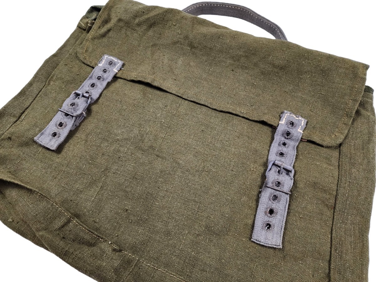 実物 ドイツ軍 M31衣嚢 後期型 バック WW2 40年代 ハンドバッグ 野戦服 内装サスペンダー 代用_画像2