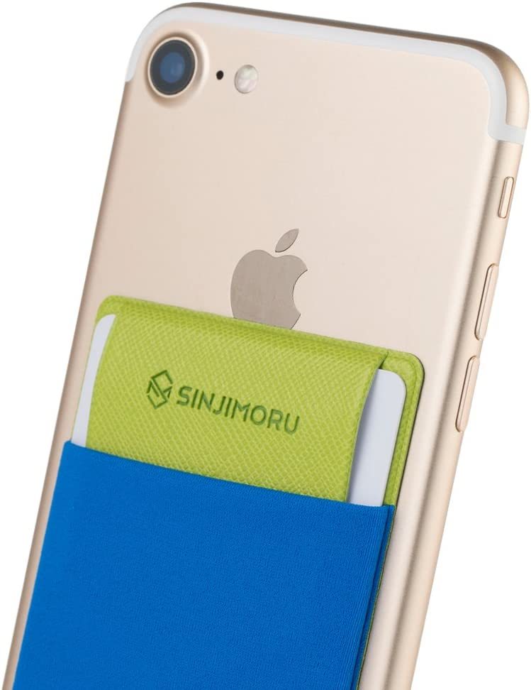 スマホ 手帳型 背面 カードケース パスケース カードホルダー SUICA PASMO カード入れ iphone android対応 ブルー_画像1