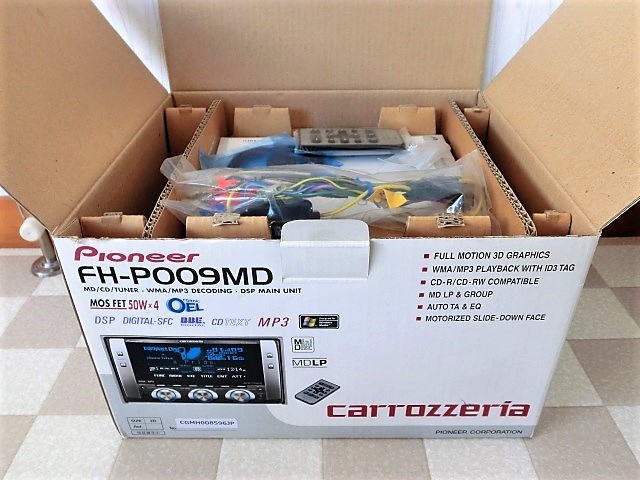 Carrozzeria FH-P009MD 2DIN тип MD/CD рабочий товар [DSP тюнер MDLP/CD/MP3 усилитель ] не использовался . близкий товар . прибытие делать из 1 месяцев гарантия..