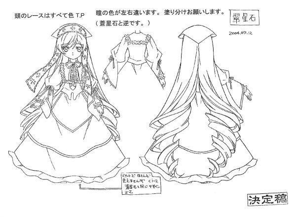 設定資料集　ローゼンメイデン　Rozen Maiden　 82枚 　◆検索用: セル画　アニメスタッフ用制作素材　settei　_画像3