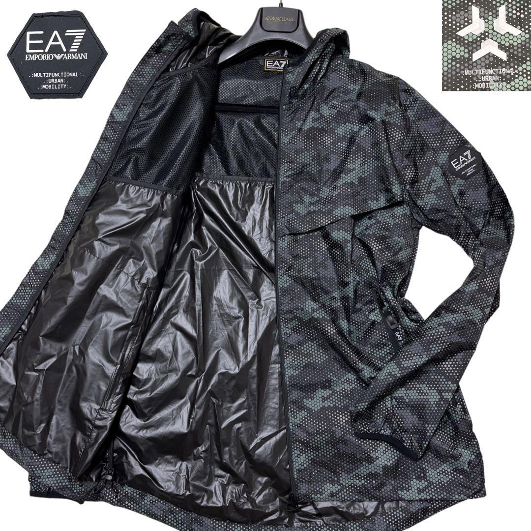 極美品 希少XLサイズ EA7 イーグルロゴ ワッペン エンポリオアルマーニ