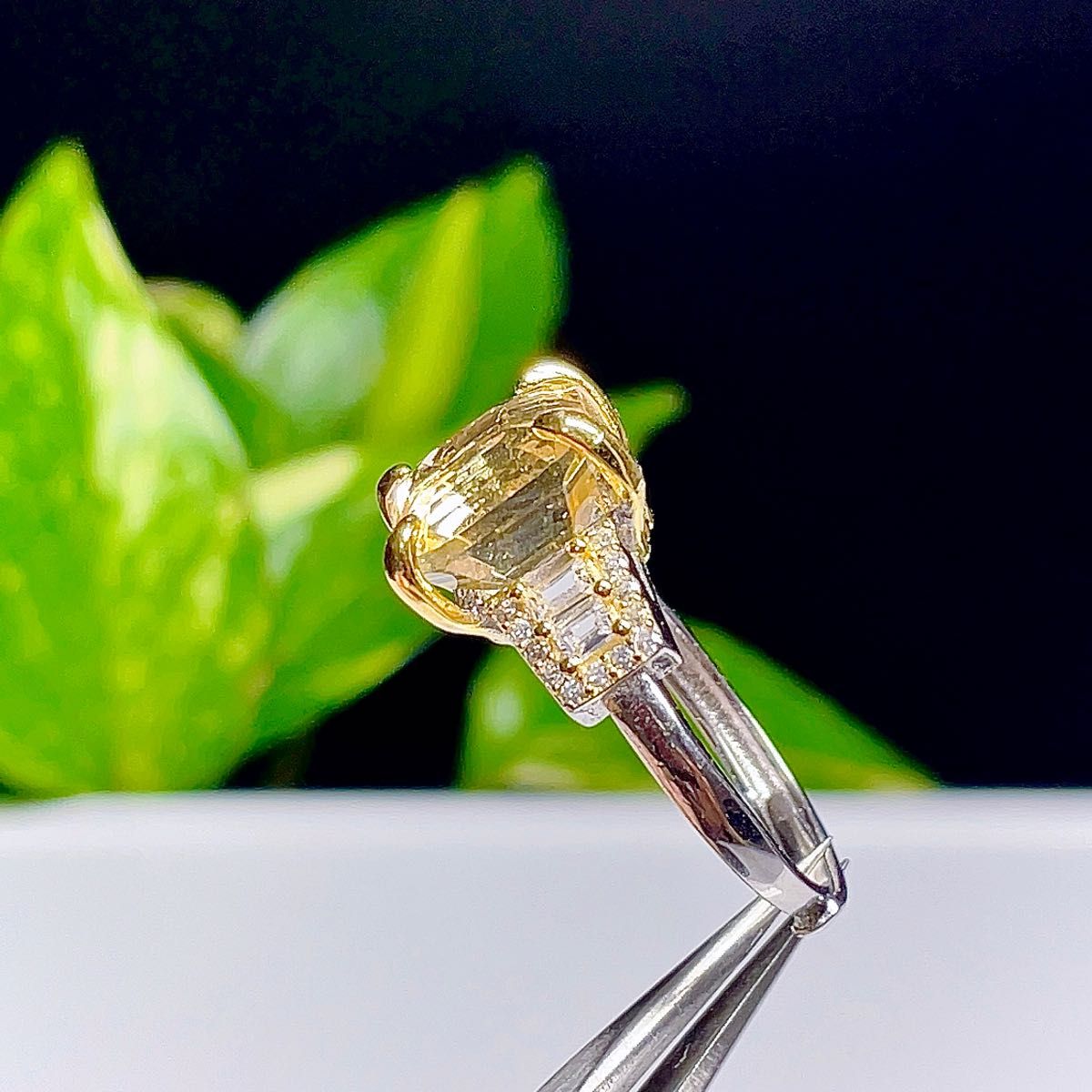 【宝石質】シトリン　黄水晶　リング　指輪　天然石　純銀　水晶　19