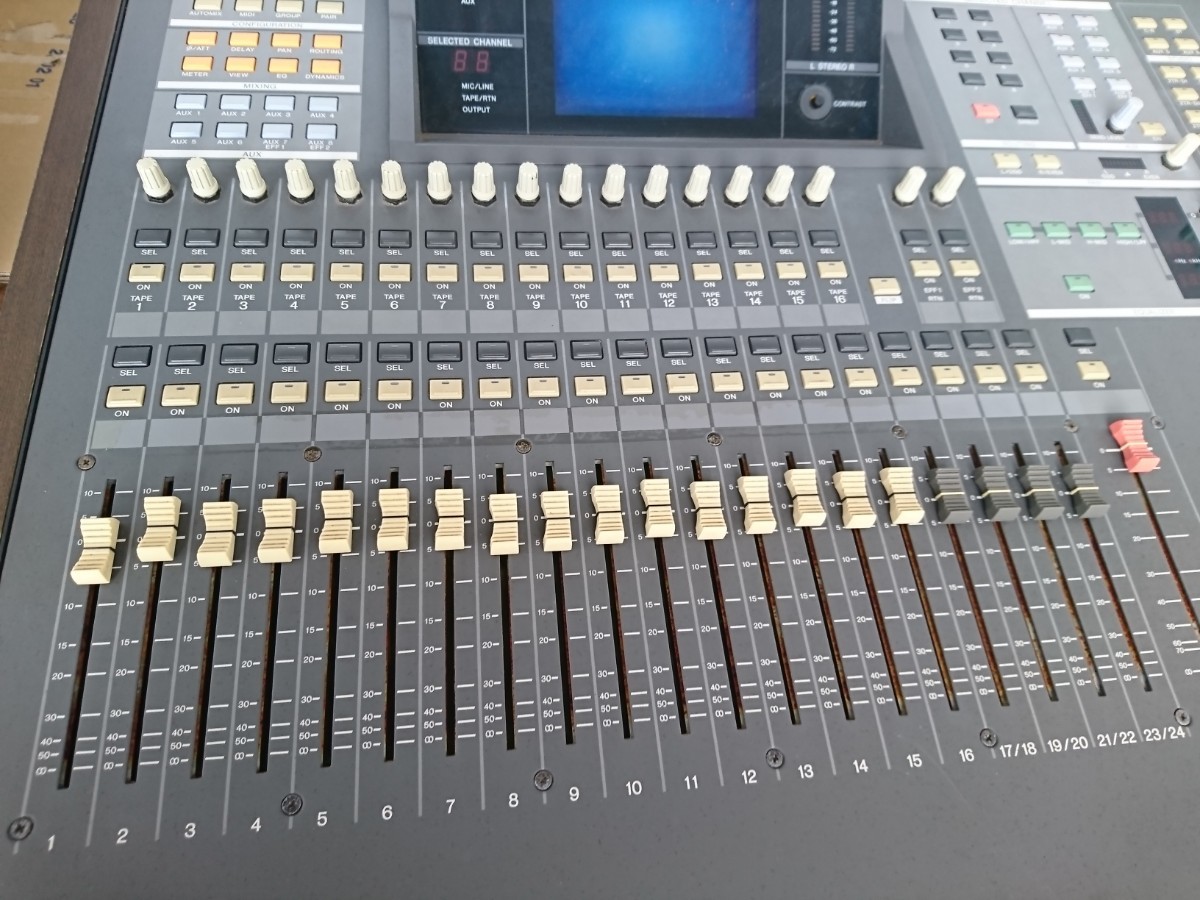 [ present condition goods ] tube 1S14 YAMAHA DIGITAL RECORDING CONSOLE 02R digital mixer power cord . cut has been make operation not yet verification 