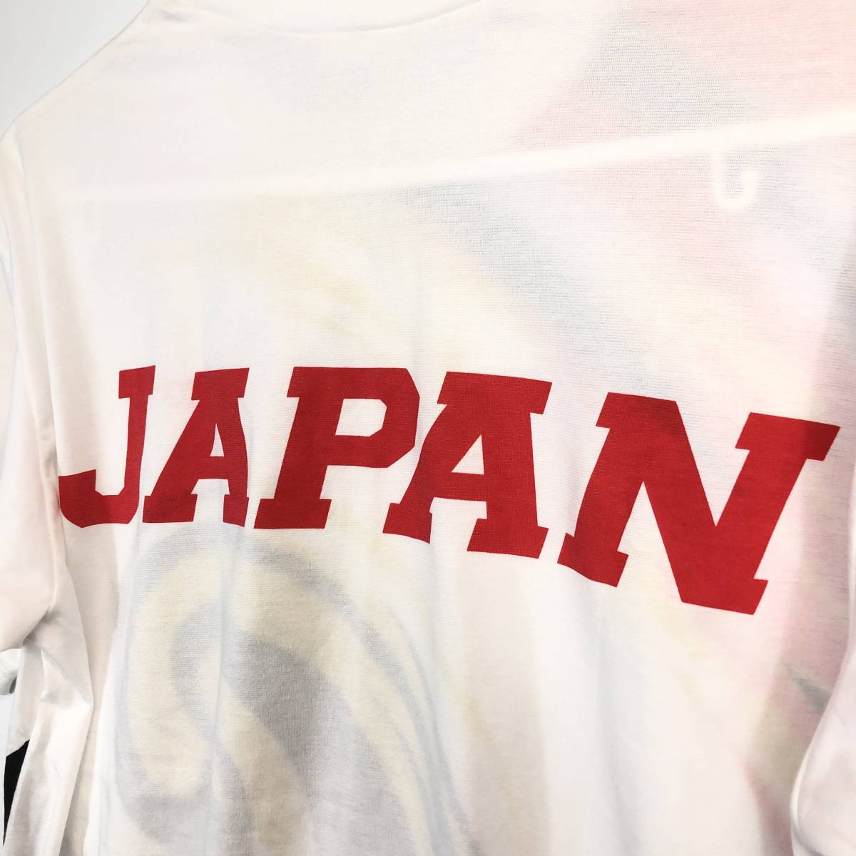 タグ付き speedo スピード 日本代表 JAPAN 半袖Tシャツ ホワイト フリーサイズ 日本製 競泳_画像5