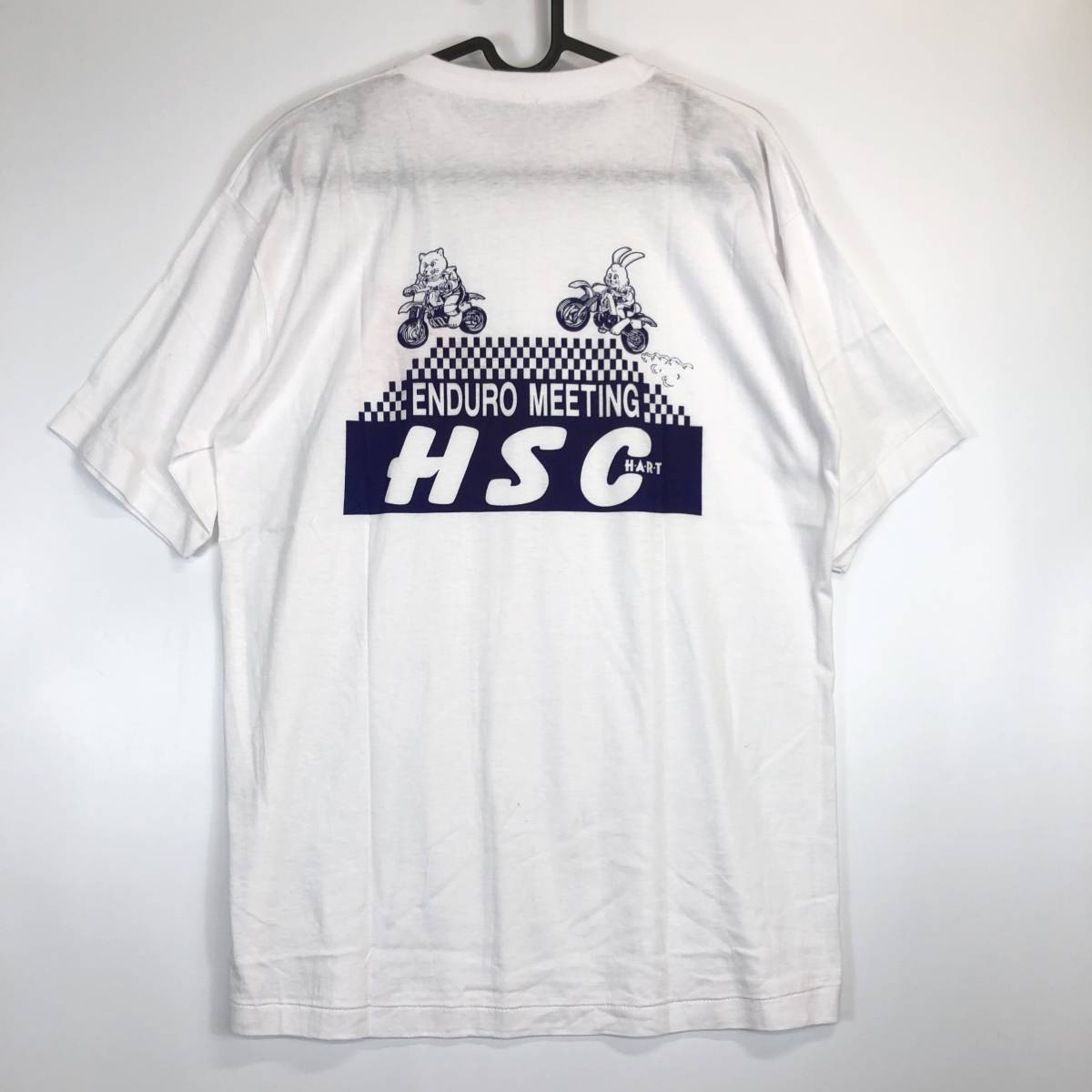 90s デッドストック HSC H・A.・R・T ホンダ 半袖Tシャツ オフロード ホワイト HONDA Lサイズ_画像4
