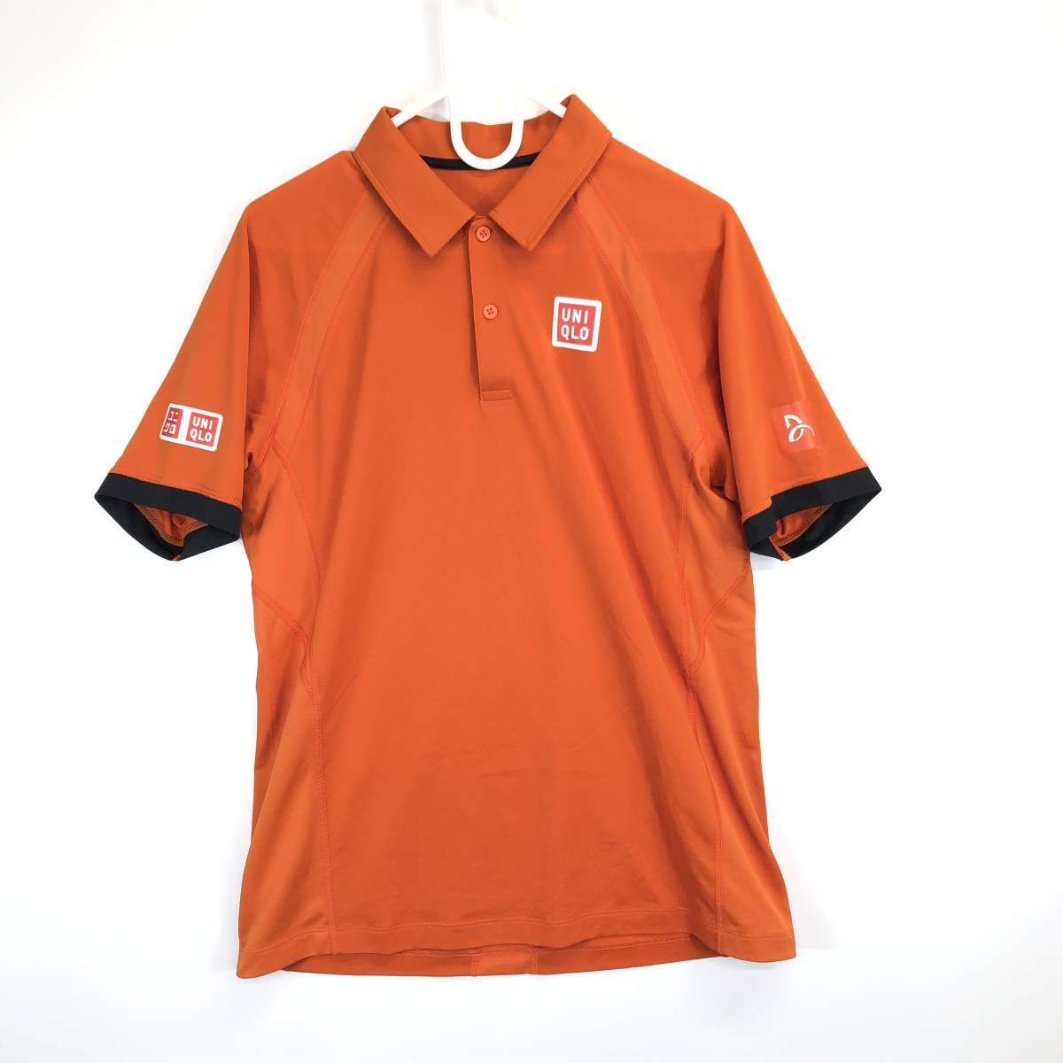 ユニクロ UNIQLO 半袖ポロシャツ 速乾 オレンジ テニス Mサイズ ユニクロ UNIQLO 半袖ポロシャツ 速乾 オレンジ テニス Mサイズ