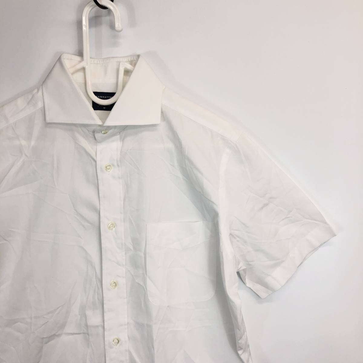 Maker's Shirt 鎌倉シャツ メンズ 夏 半袖シャツ マンハッタン MANHATTAN ホワイト 日本製 RJ2006-02 Mサイズ