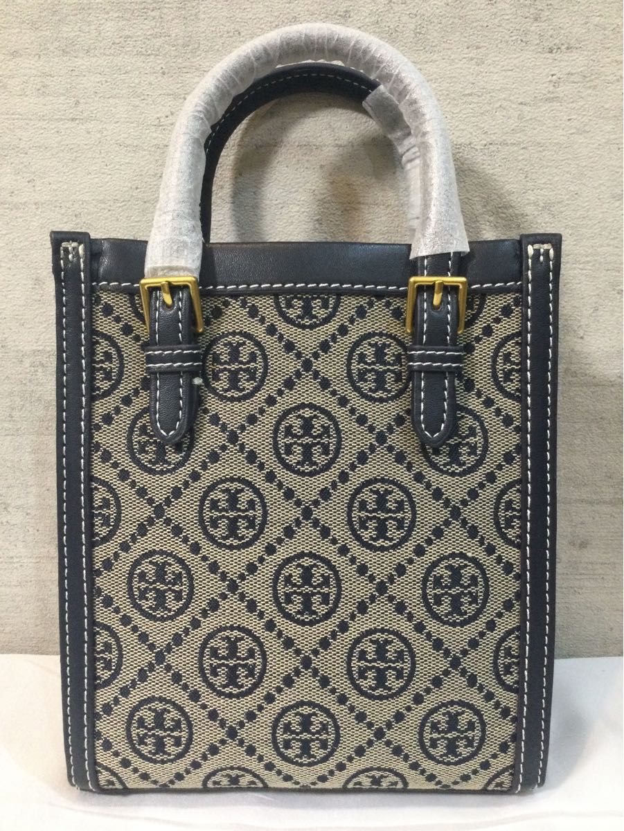 新品 トリーバーチ TORY BURCH Tモノグラム ジャカード ミニトート