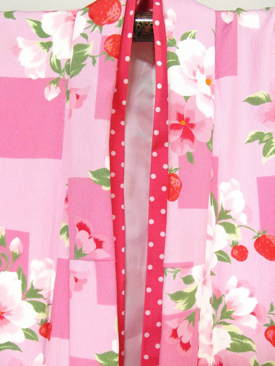 shi49.. женщина . кимоно с длинными рукавами 7 лет для симпатичный . рисунок SEIKO MATSUDA прекрасный товар длина 130cm "Семь, пять, три" 