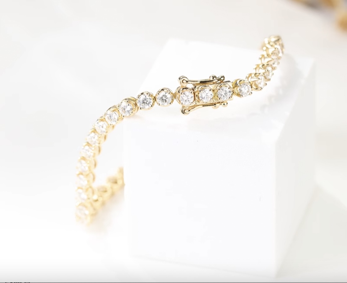 K18PG pink gold K18WG white gold K18YG yellow gold 18K bracele diamond diamond 15.5cm~( custom possibility )