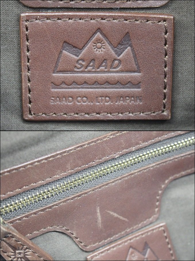[ б/у ]SAAD Sard кожа сумка-пояс сумка "body" 