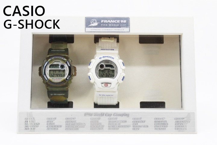 [中古]CASIO G-SHOCK ジーショック FIFA WORLD CUP FRANCE 98 時計 1本欠品 稼働品_画像1