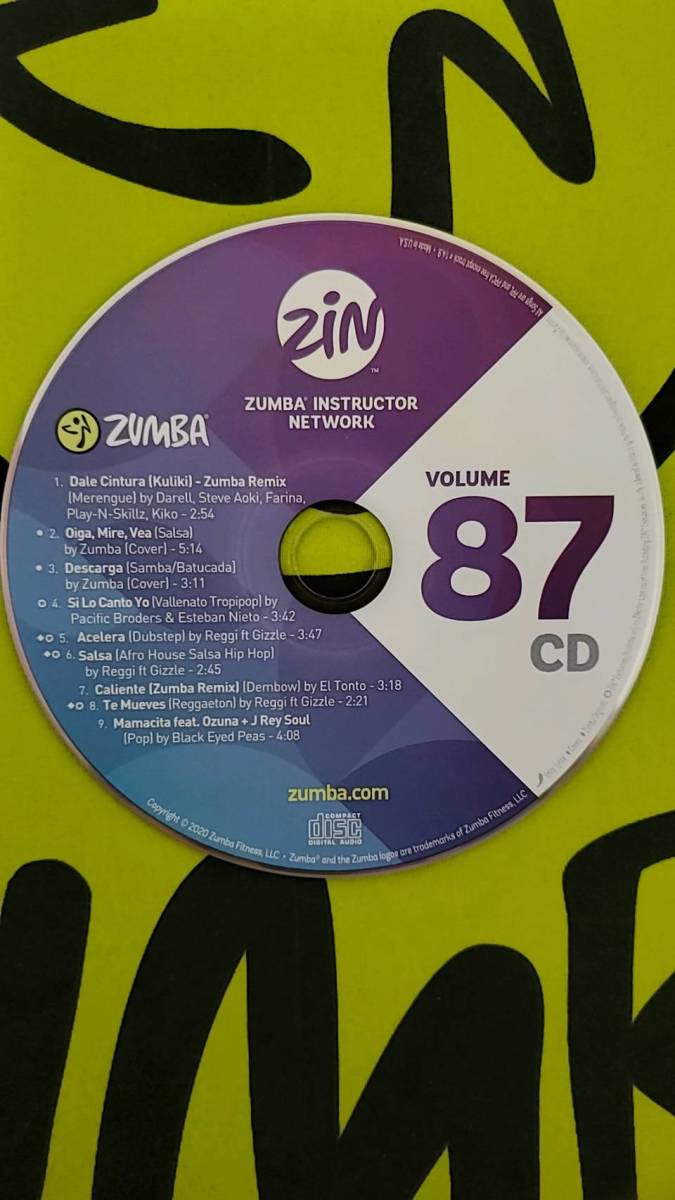 ZUMBA ズンバ ZIN101 CD ＆ DVD インストラクター専用-