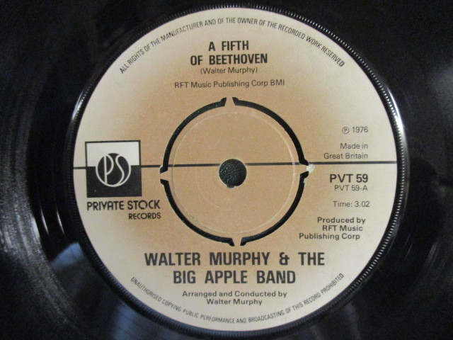 Walter Murphy & The Big Apple Band ： A Fifth Of Beethoven 7'' / 45s (( Soul )) c/w California Strut (( 落札5点で送料当方負担_画像1