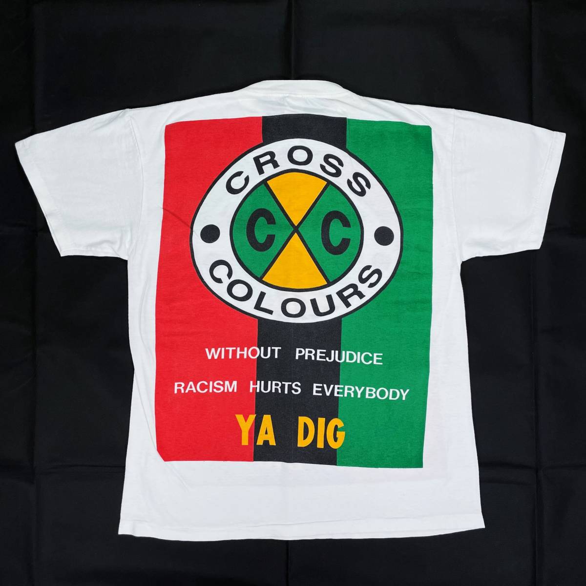 1990'S クロスカラーズ CROSS COLOURS 大判ロゴプリント Tシャツ