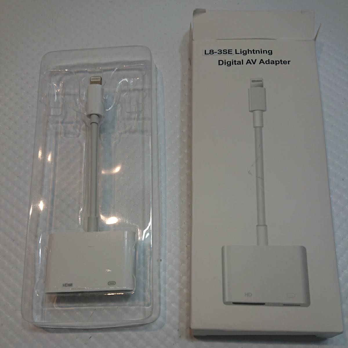 【美品】ライトニングデジタルAVアダプター iPhone iPad ライトニングケーブル テレビに写せる ライトニングアダプター HDMI no.2_画像2