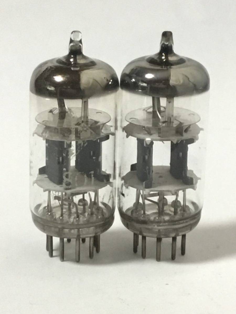 15354 TELEFUNKEN ECC801S 2 ps measurement data equipped Match do pair diamond Mark vacuum tube 