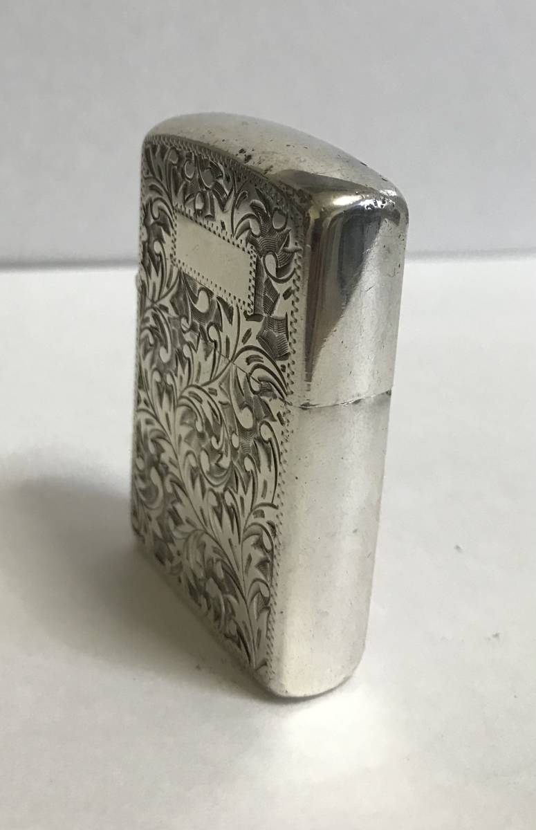SILVER 950 オイルライター アラベスク模様 唐草模様 両面 2面 彫刻