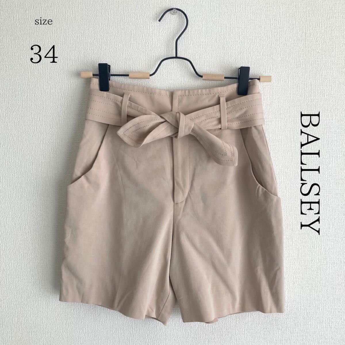 美品【Ballsey】 ショートパンツ ハーフパンツ キュロットパンツ 34 レーヨン88%