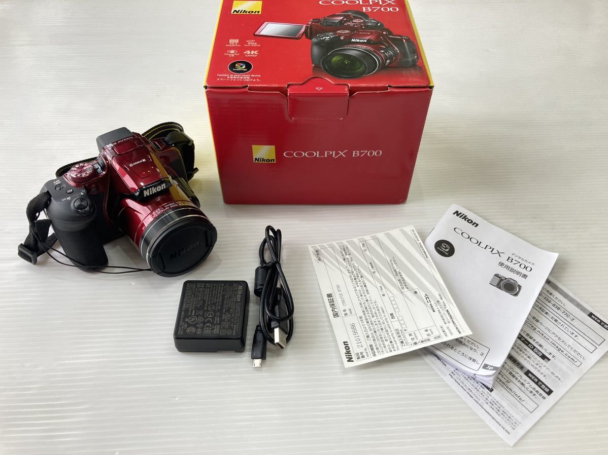 美品 Nikon COOLPIX B700 レッド ニコン クールピクス デジタルカメラ