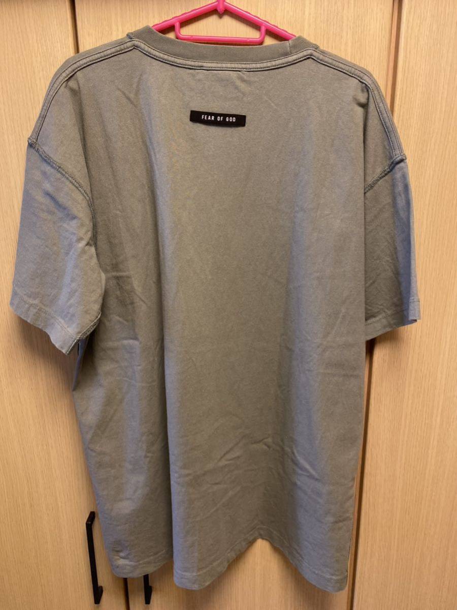 正規 19SS FEAR OF GOD フィア オブ ゴッド 6th FG リフレクション ロゴ インサイドアウト Tシャツ カーキ S RN 139190 FG20-004_画像6