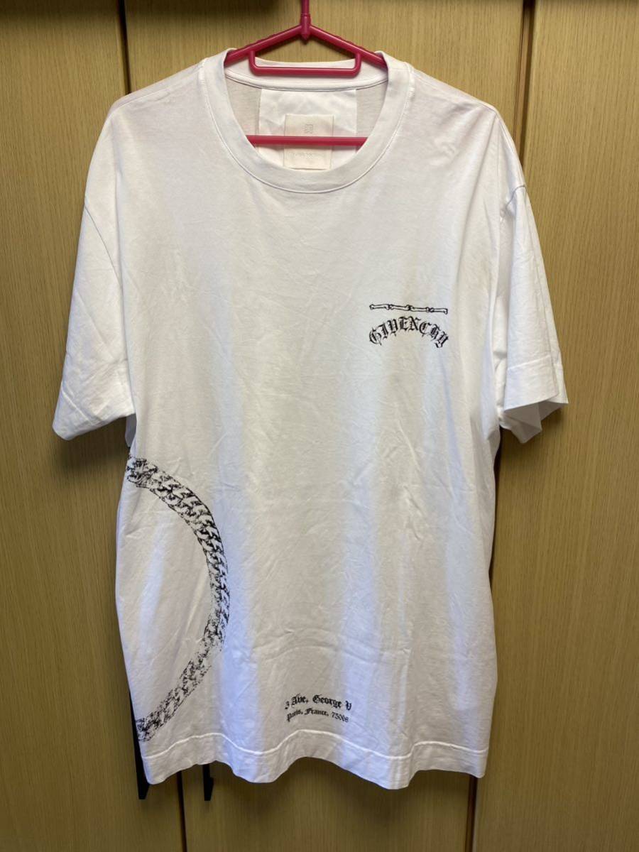 売れ筋商品 22SS 正規 Givenchy BM714Y3Y6B S 白 Tシャツ クルーネック