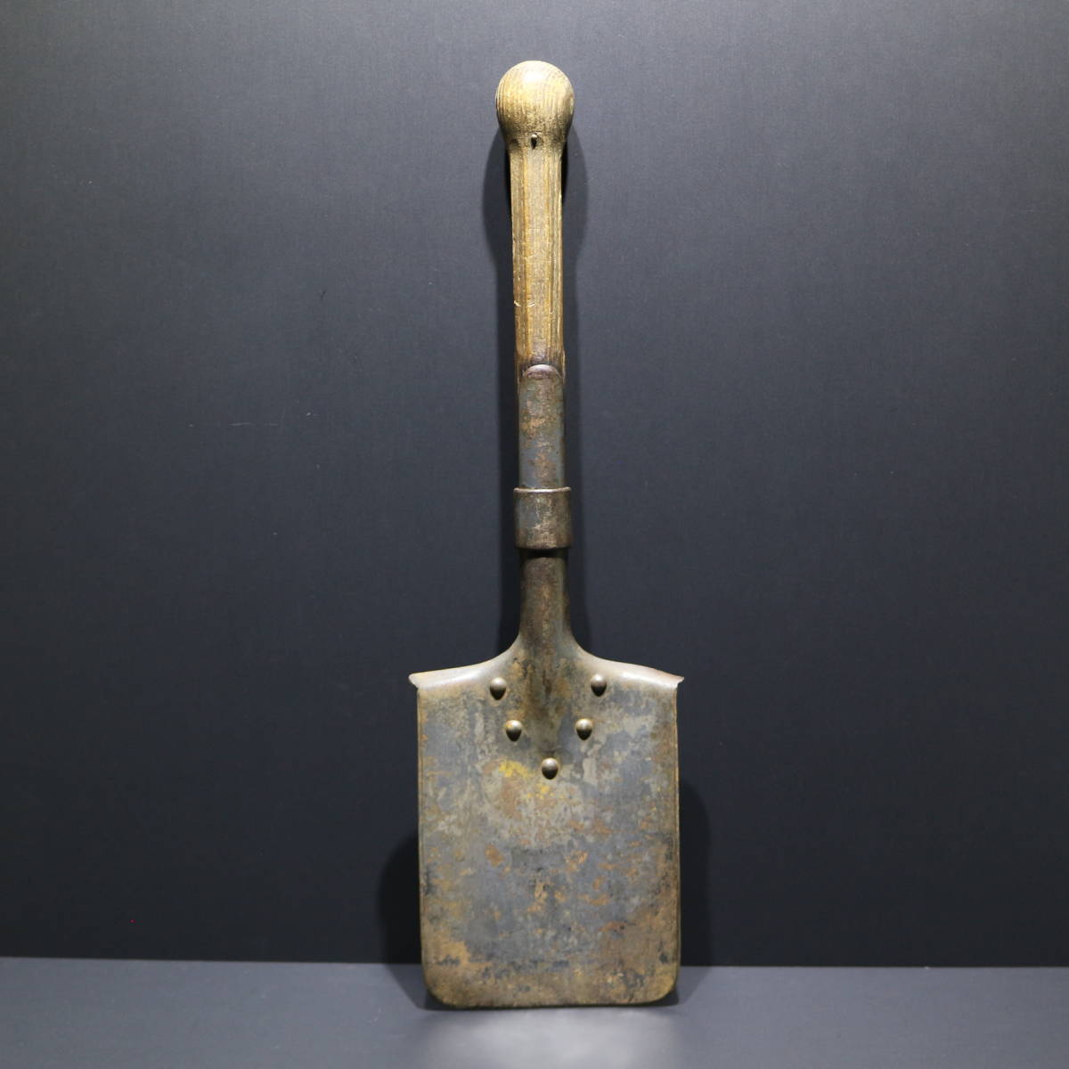  antique / spade / shovel / military / army for / leather case attaching 