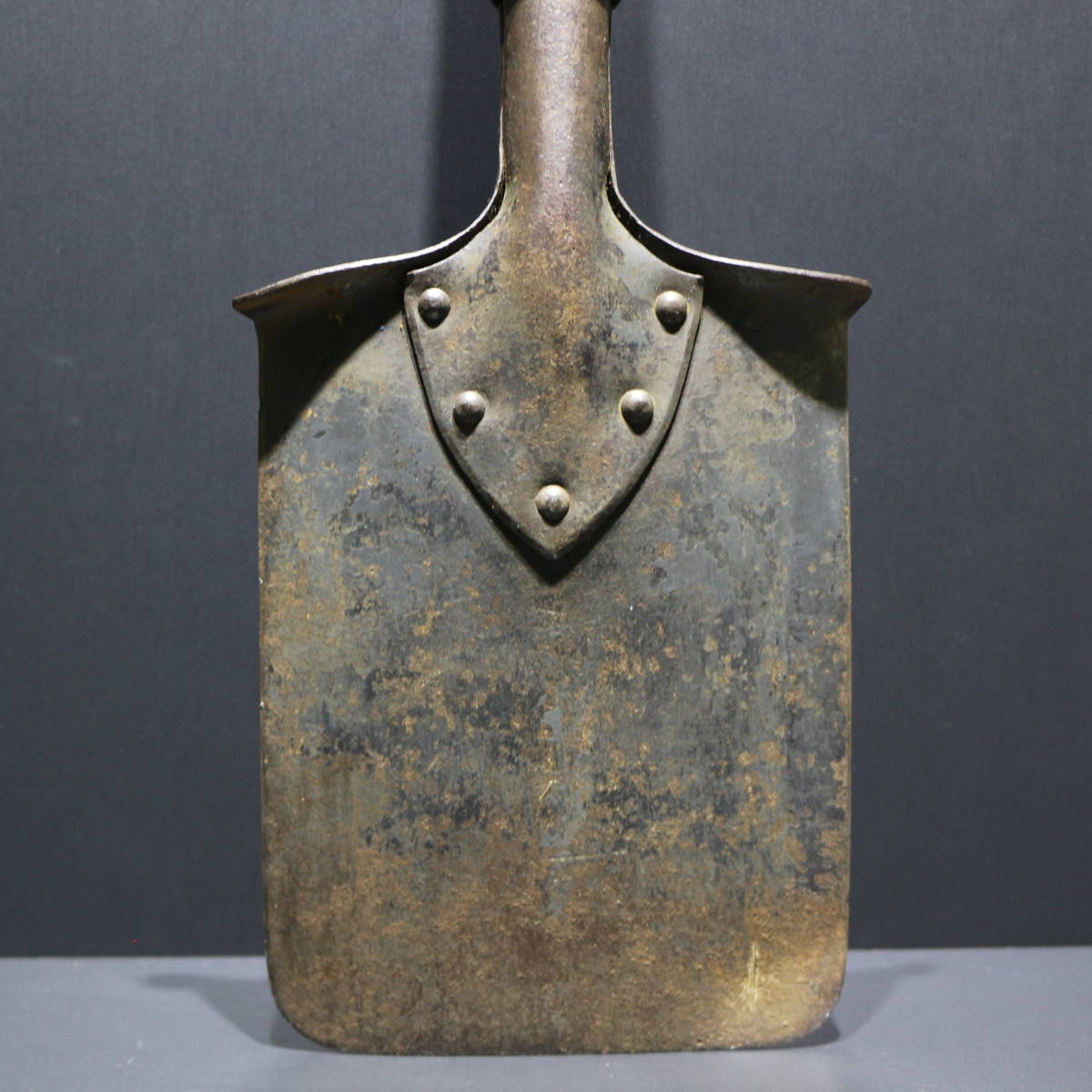  antique / spade / shovel / military / army for / leather case attaching 