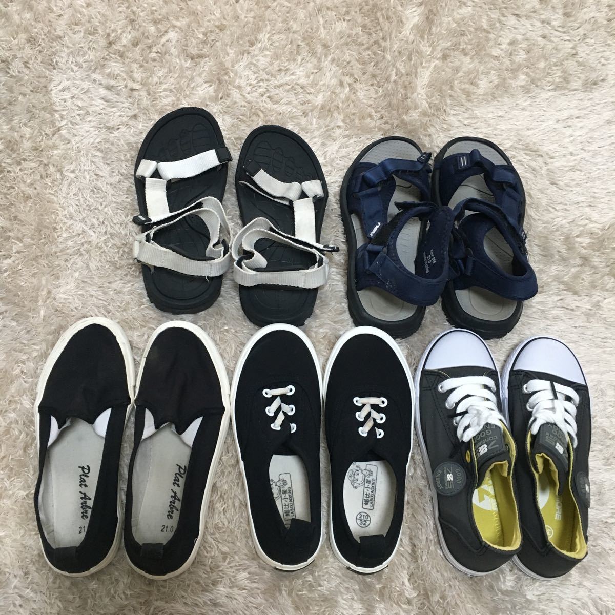 スニーカー・サンダル 5足セット 21cm 男の子靴 子供靴(シューズ一般